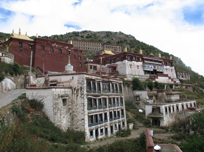 Ganden Monastery, just a couple hours outside of Lhasa, Tibet.